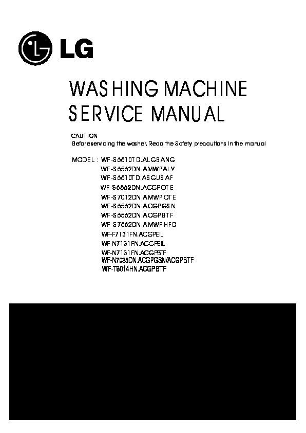 lg wf-n7035dn manual